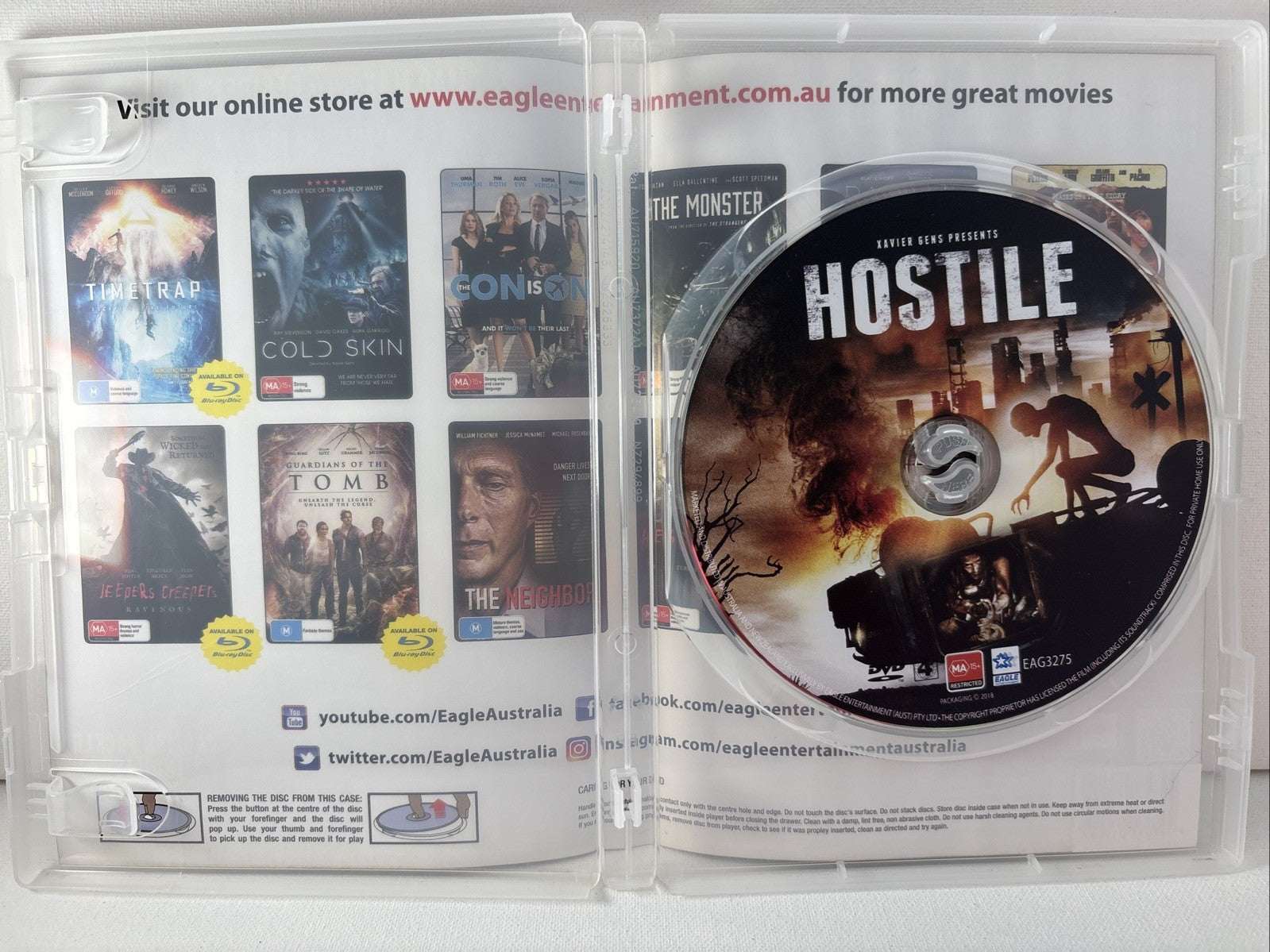 Hostile (DVD, 2017) Horror Region 4 Retro Exchange Australia