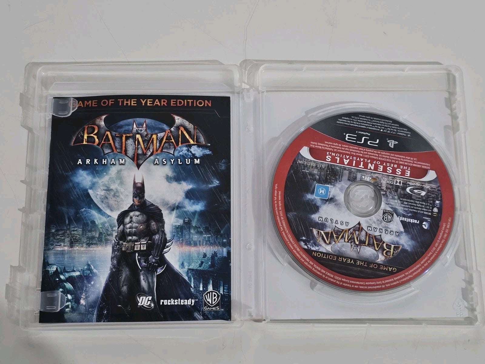 Batman: Arkham Asylum: Game of the Year Edition (PS3) Essentials Complete PlayStation 3 PS3 Retro Exchange Australia