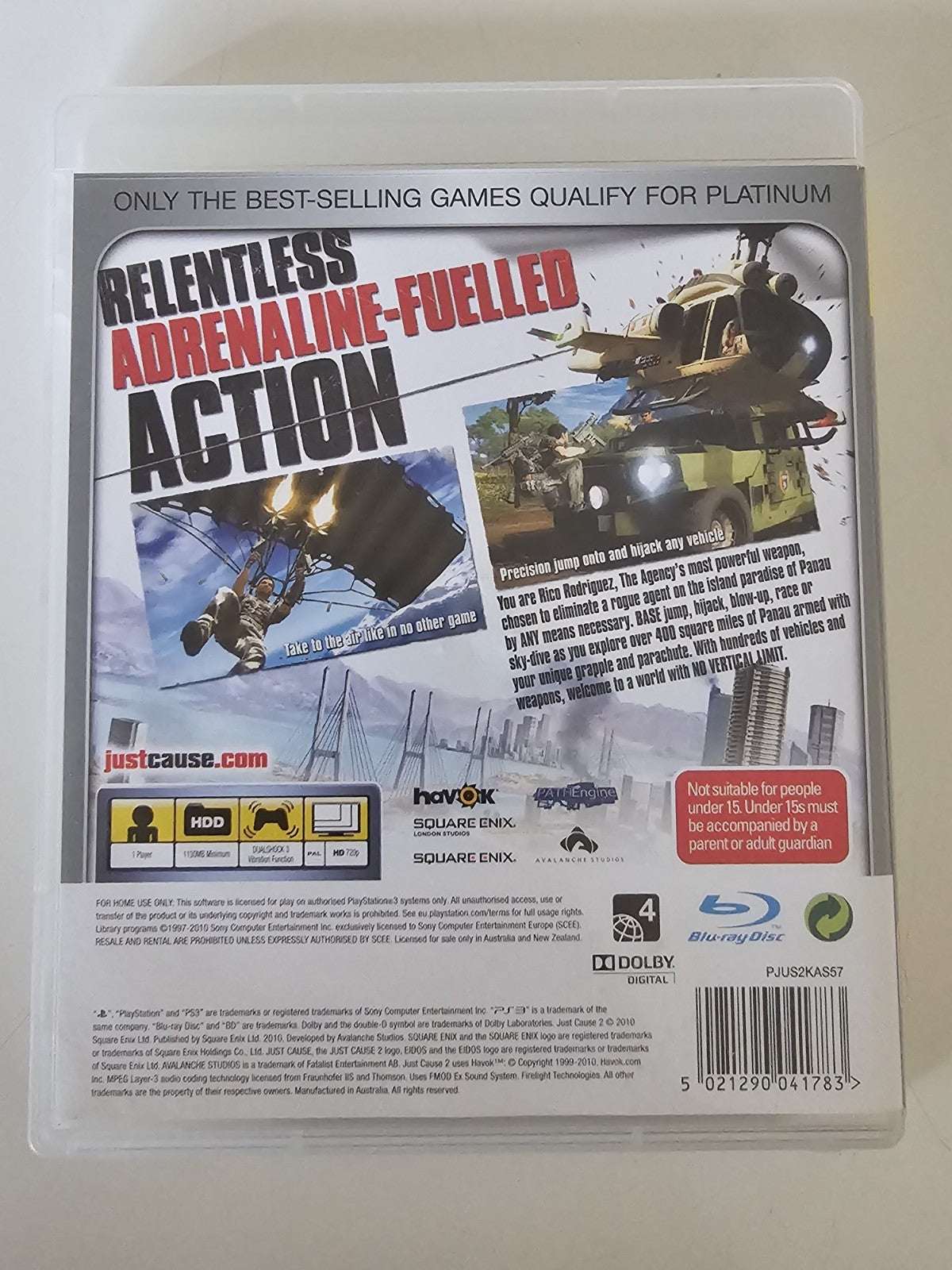 Sony Playstation 3 PS3 Game - Just Cause 2 Retro Exchange Australia