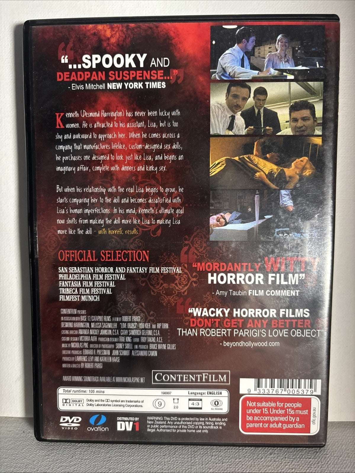 Love Object (DVD, 2004) Horror All Regions Retro Exchange Australia