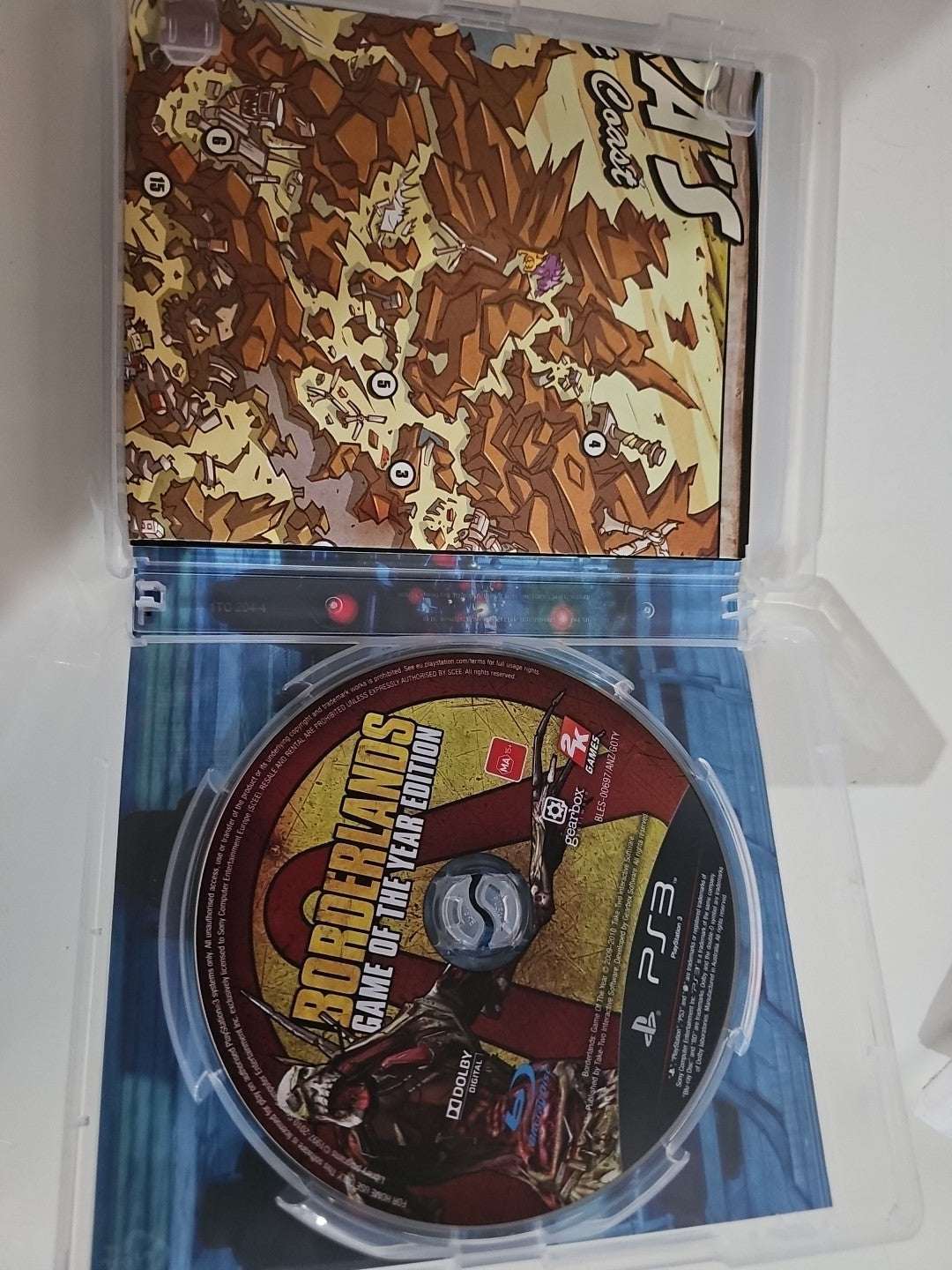 Borderlands Game Of The Year Edition - Sony - PS3 Game With Manual And Map GC PlayStation 3 PS3 Retro Exchange Australia