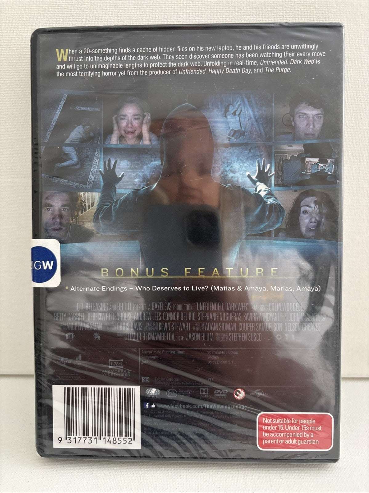 Unfriended-Dark Web (DVD, 2018) Brand New Unsealed Horror region 2&4 Retro Exchange Australia