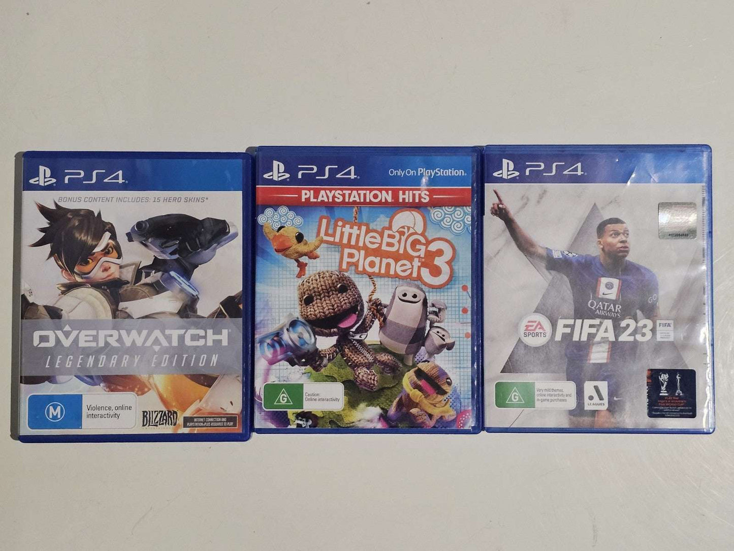 Sony PlayStation 4 PS4 Console – 500GB – Controller, Cables & 3 Games Bundle Retro Exchange Australia