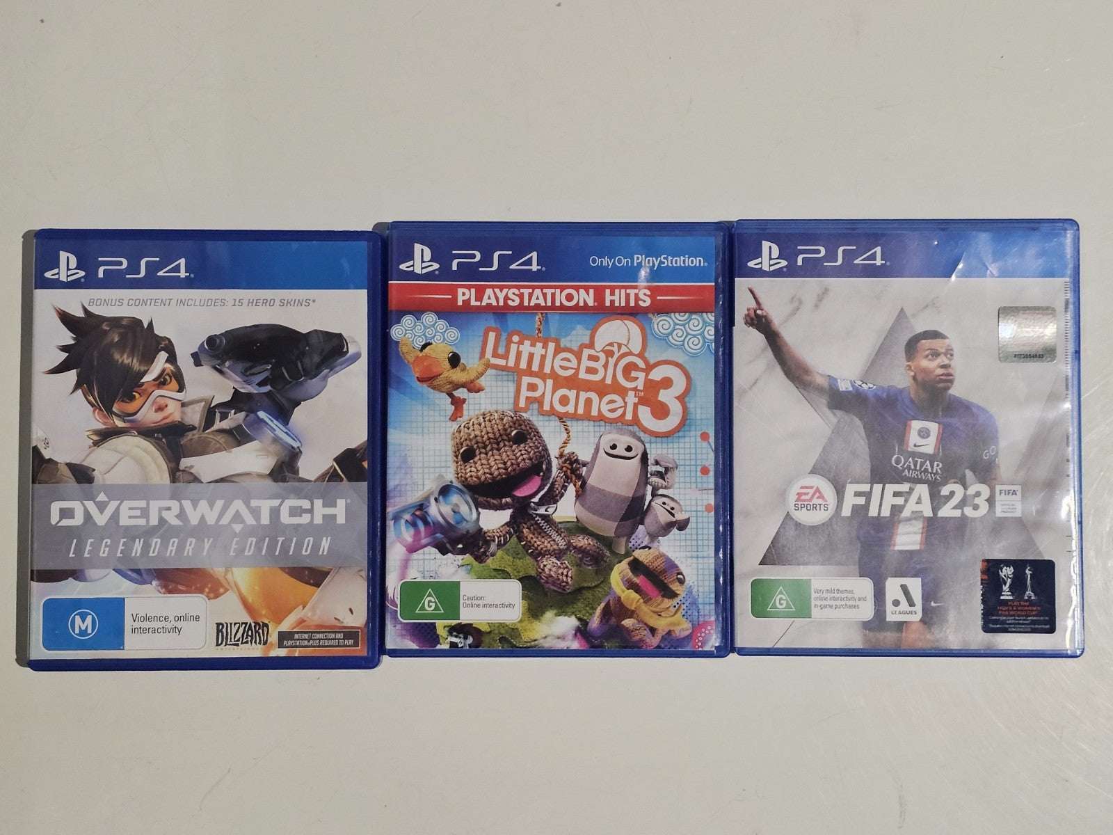 Sony PlayStation 4 PS4 Console – 500GB – Controller, Cables & 3 Games Bundle Retro Exchange Australia