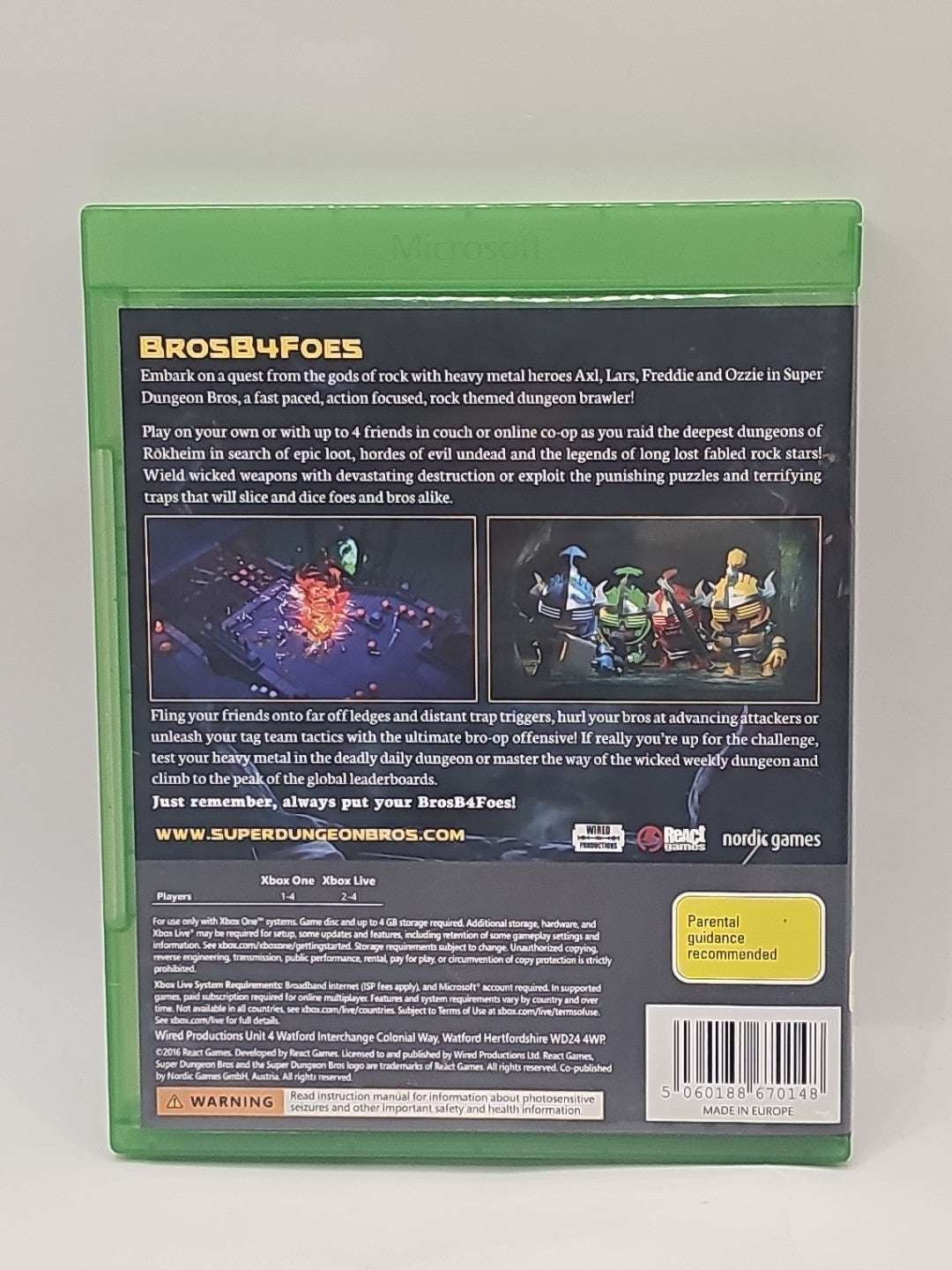 Super Dungeon Bros - Xbox One Game - PAL - VGC Retro Exchange Australia
