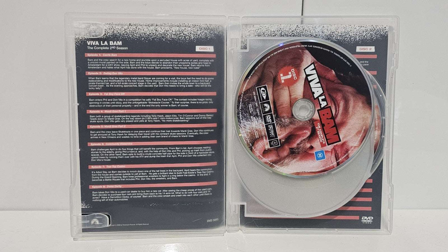 Viva La Bam Seasons 1–5 DVD Bundle MTV Bam Margera Uncensored Set - Region 4 Retro Exchange Australia