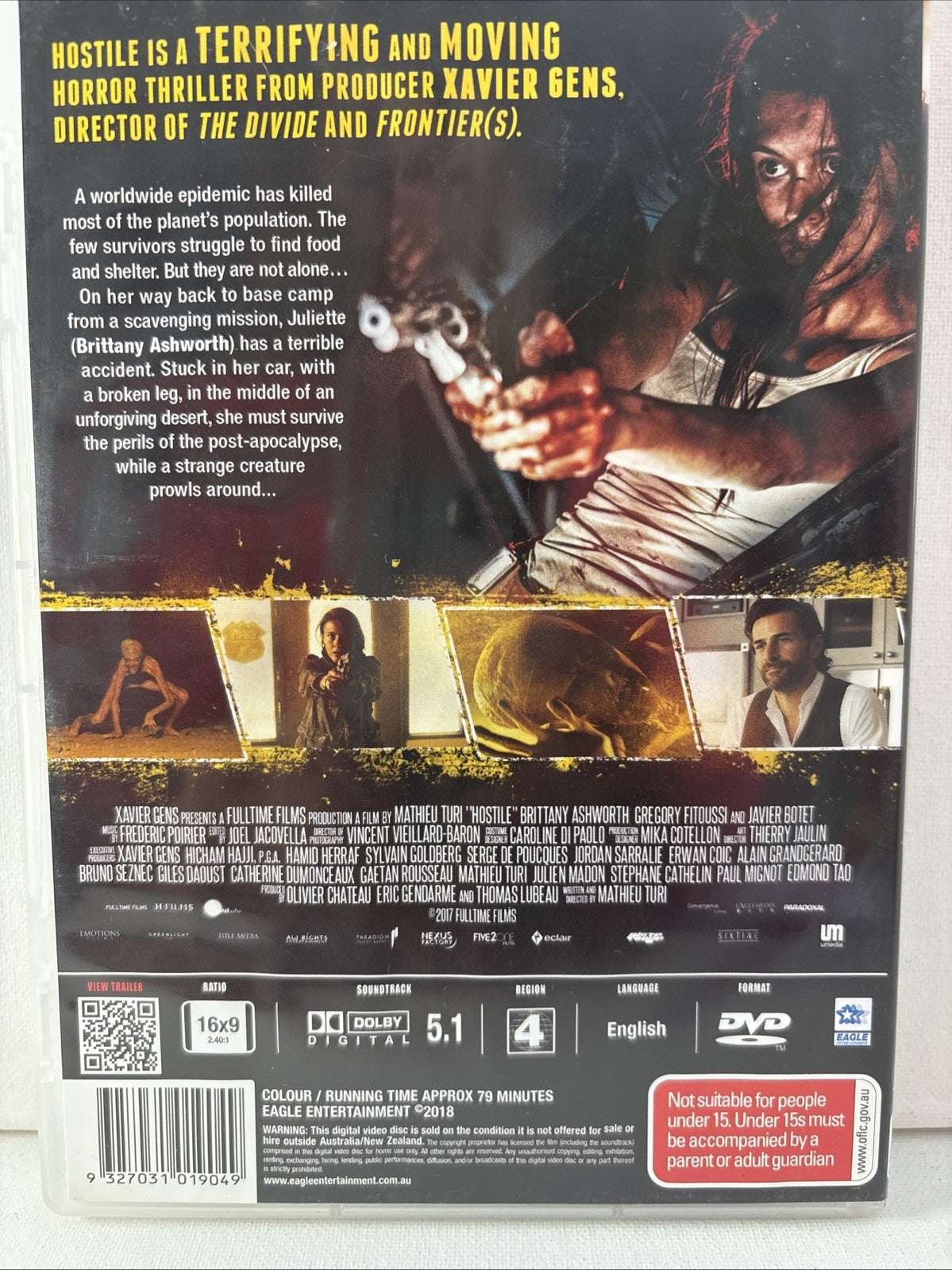 Hostile (DVD, 2017) Horror Region 4 Retro Exchange Australia