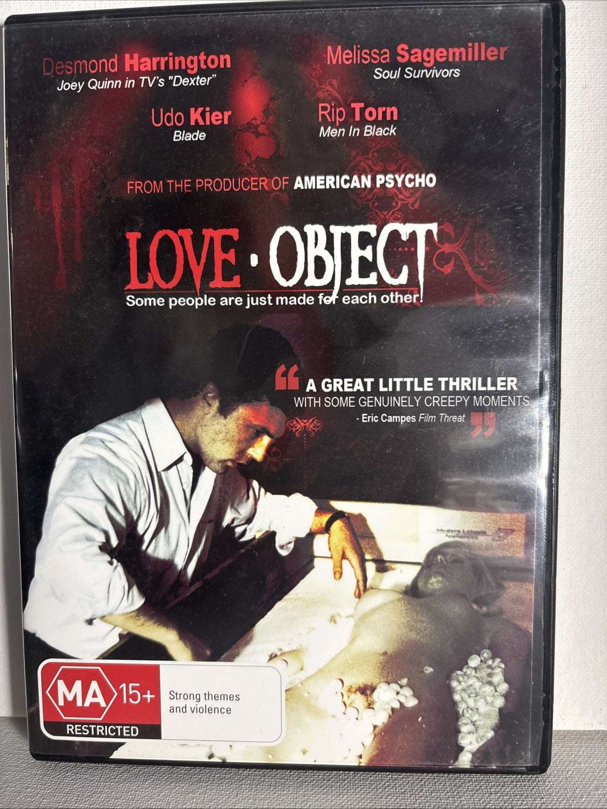 Love Object (DVD, 2004) Horror All Regions Retro Exchange Australia