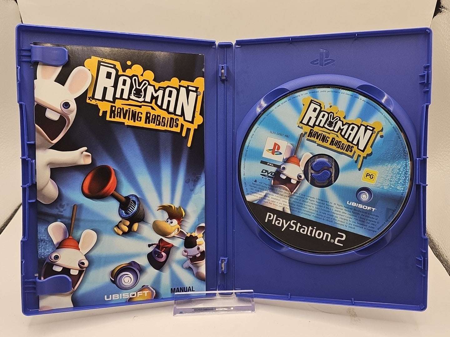 Rayman Raving Rabbids Sony PlayStation 2 PS2 PAL Complete with Manual Tested Game Retro Exchange Australia