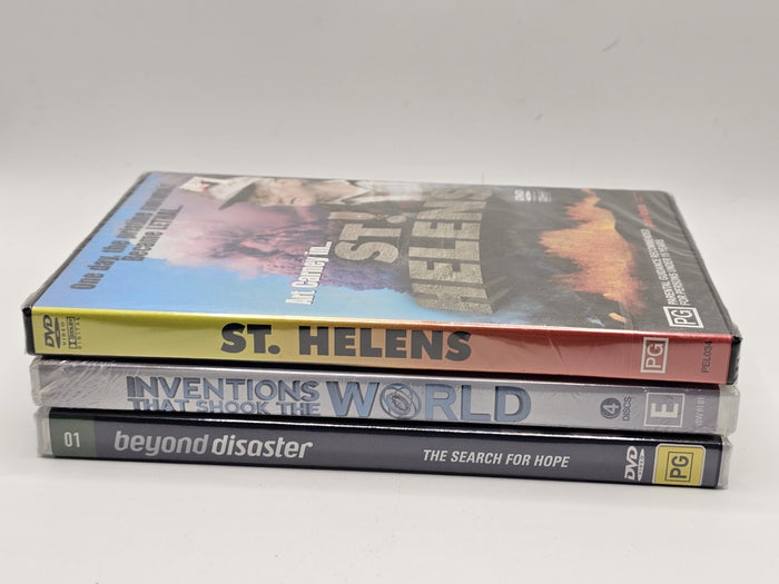 St. Helens / Inventions That Shook the World / Beyond Disaster – DVD Bundle | Retro Exchange