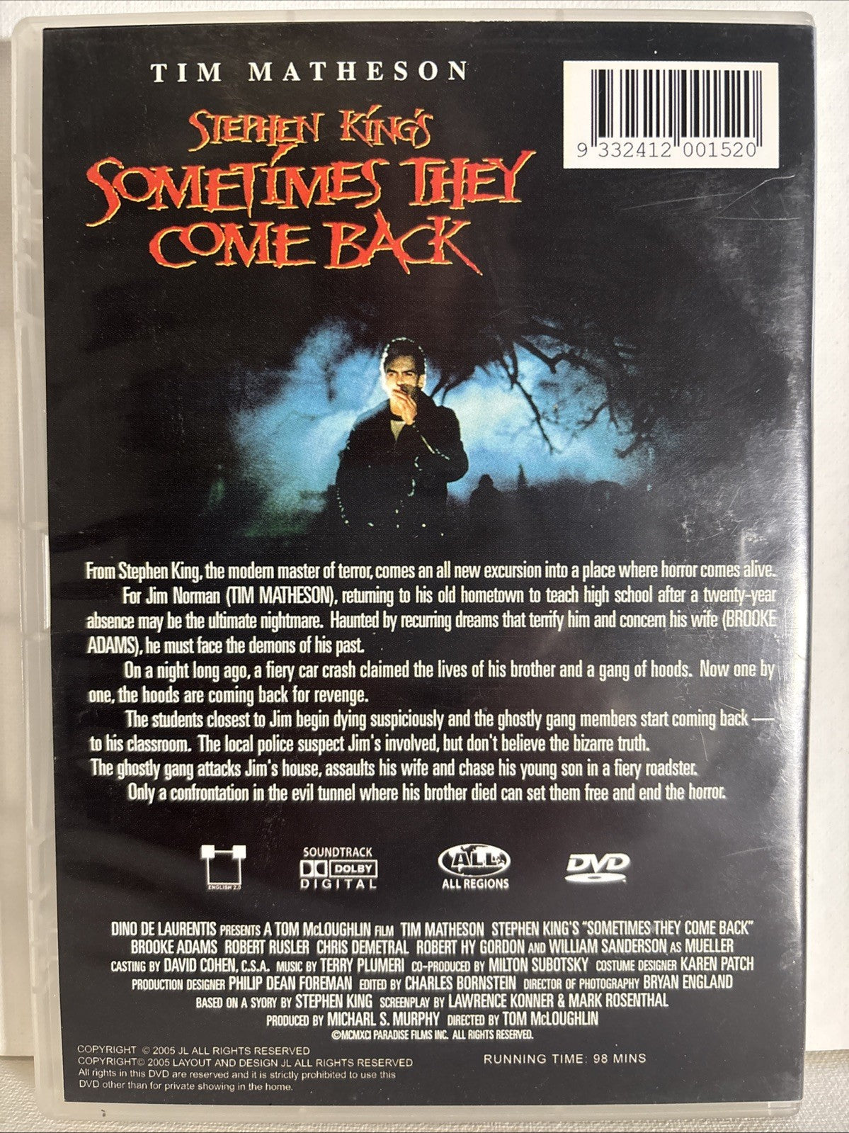 Sometimes They Come Back DVD 1991 Horror Retro Exchange Australia