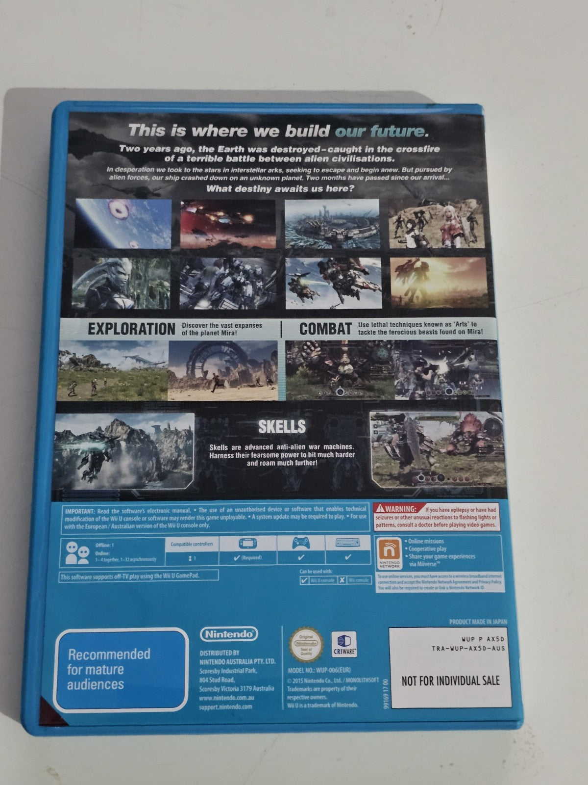 Nintendo Wii U Game - Xenoblade Chronicles X - PAL Retro Exchange Australia