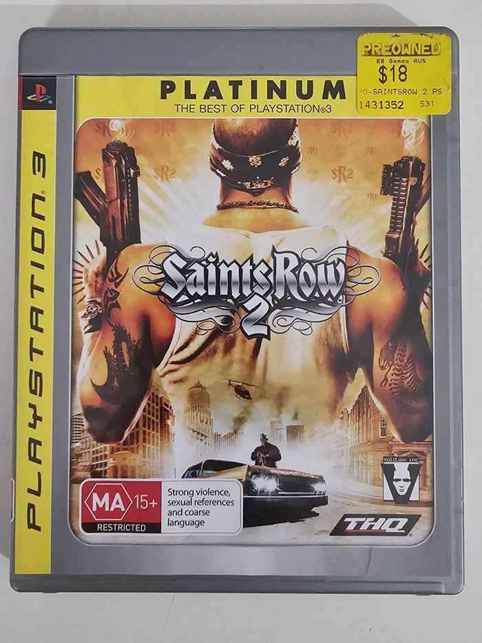 Saints Row 2 -- Platinum (Sony PlayStation 3, 2009) | Retro Exchange