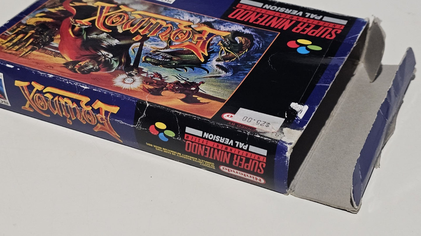 Equinox SNES PAL Complete In Box CIB Original Tray Super Nintendo Tested Working Game Retro Exchange Australia