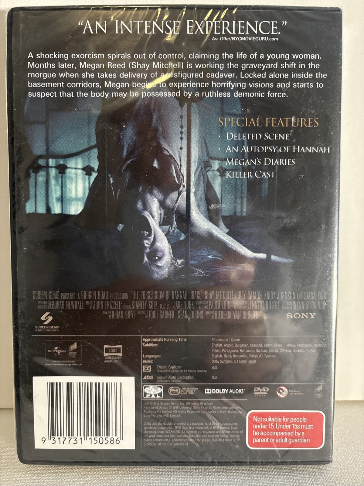 The Possession of Hannah Grace (DVD, 2018) Brand New Retro Exchange Australia