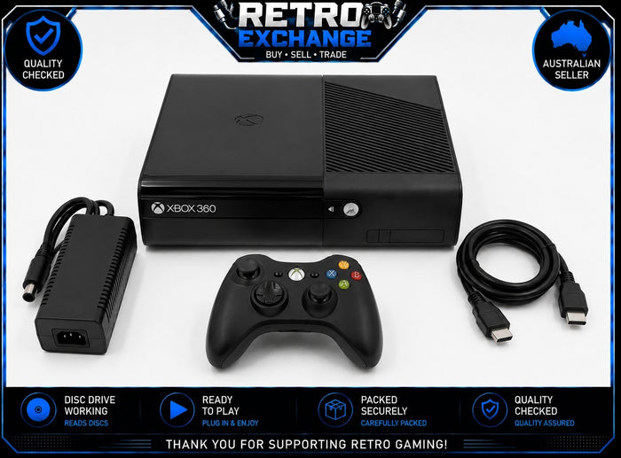 Xbox 360 Console Bundle – Controller, HDMI & Power Supply | Retro Exchange
