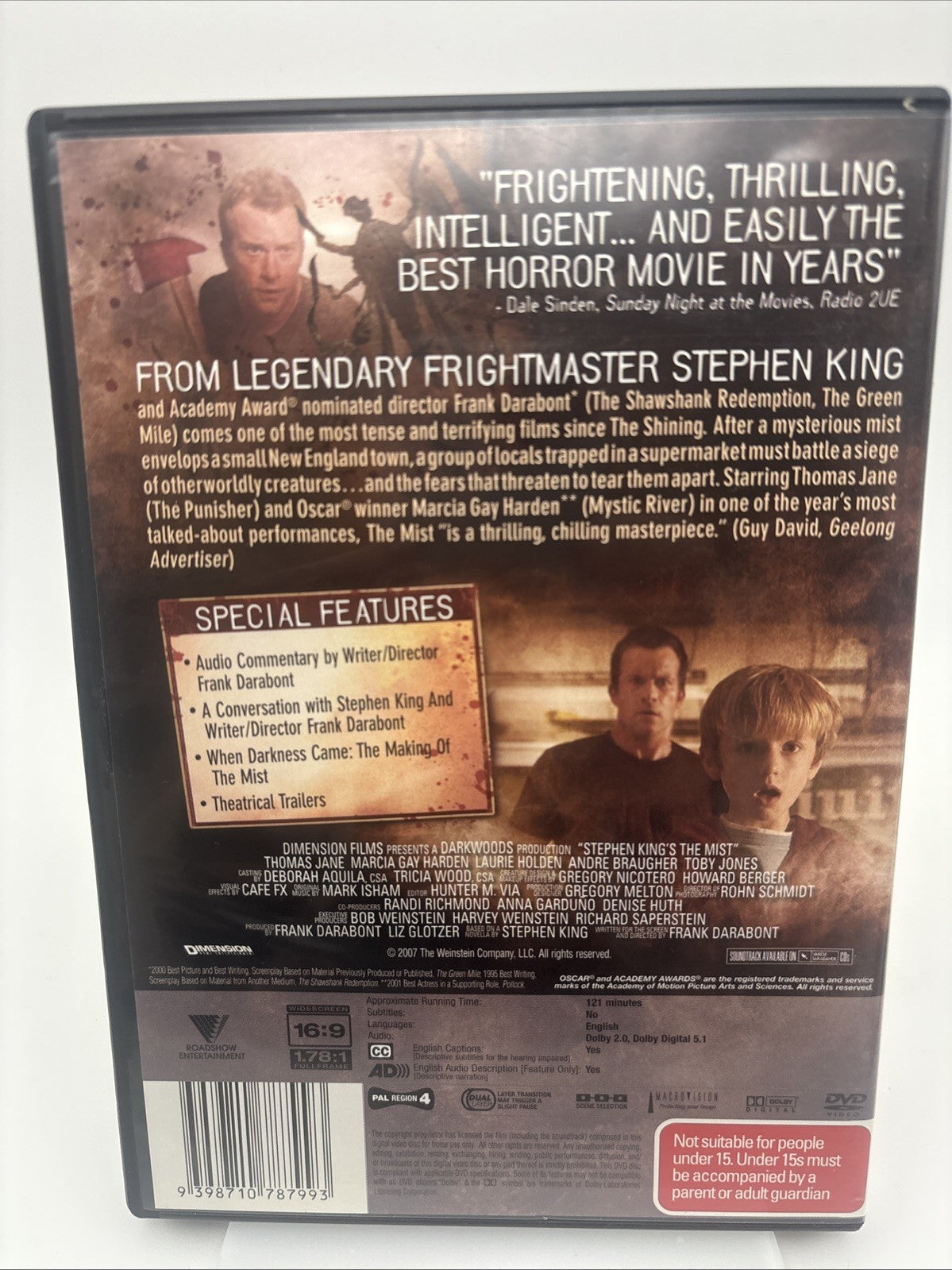 The Mist (DVD, 2007)Horror Region 4 DVD RetroExchange Australia