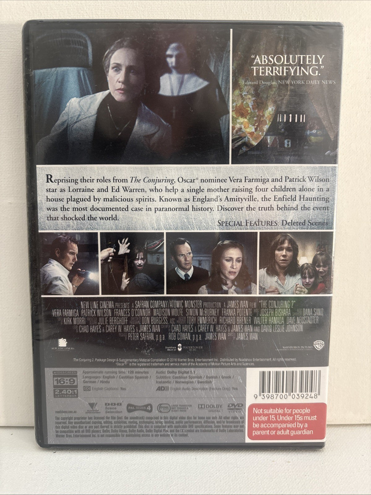 The Conjuring 2 (DVD, 2016) New Sealed. Horror Region 4 DVD RetroExchange Australia