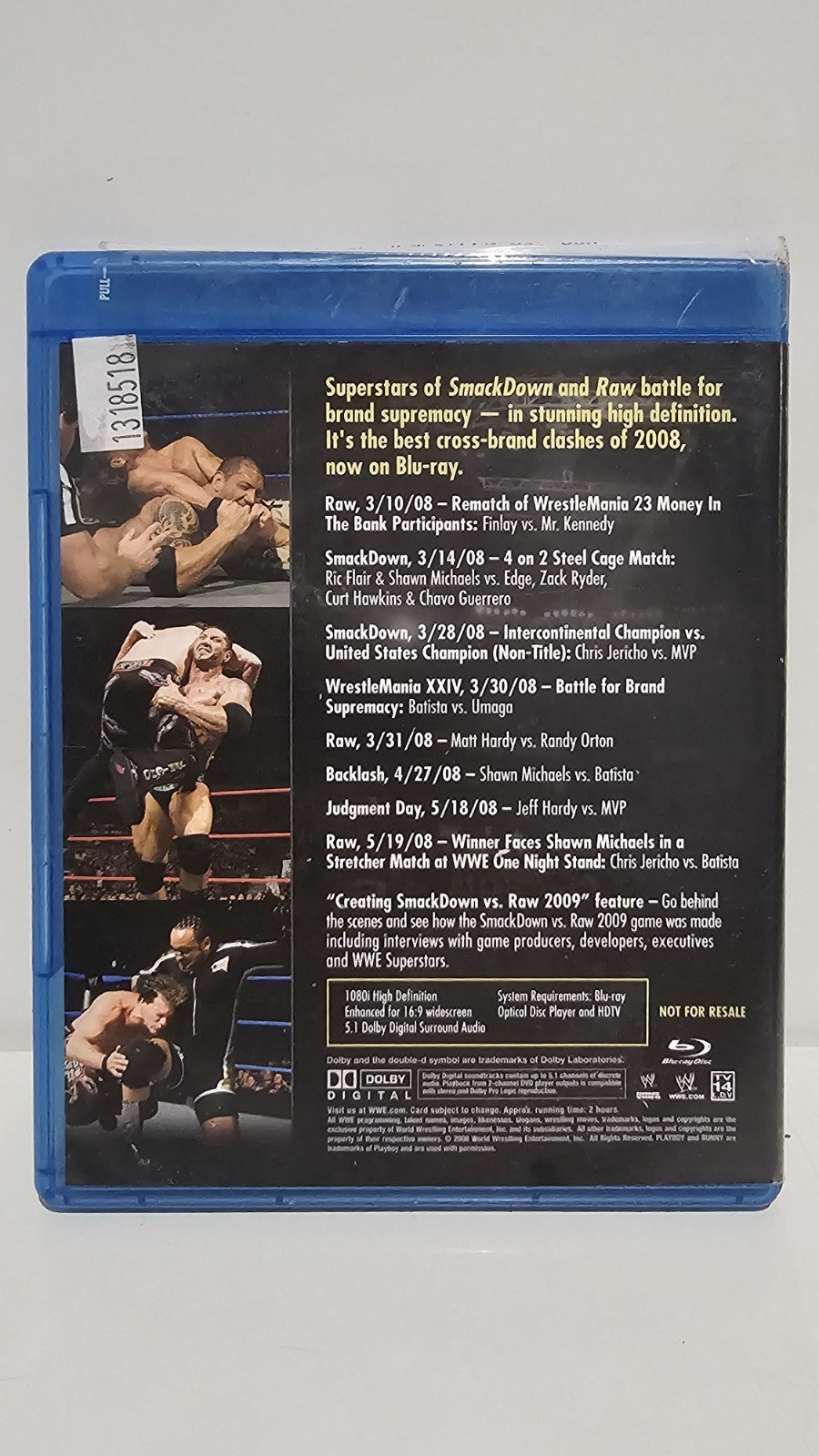 Best Of WWE - Smack Down vs Raw Bluray Dvd Retro Exchange Australia
