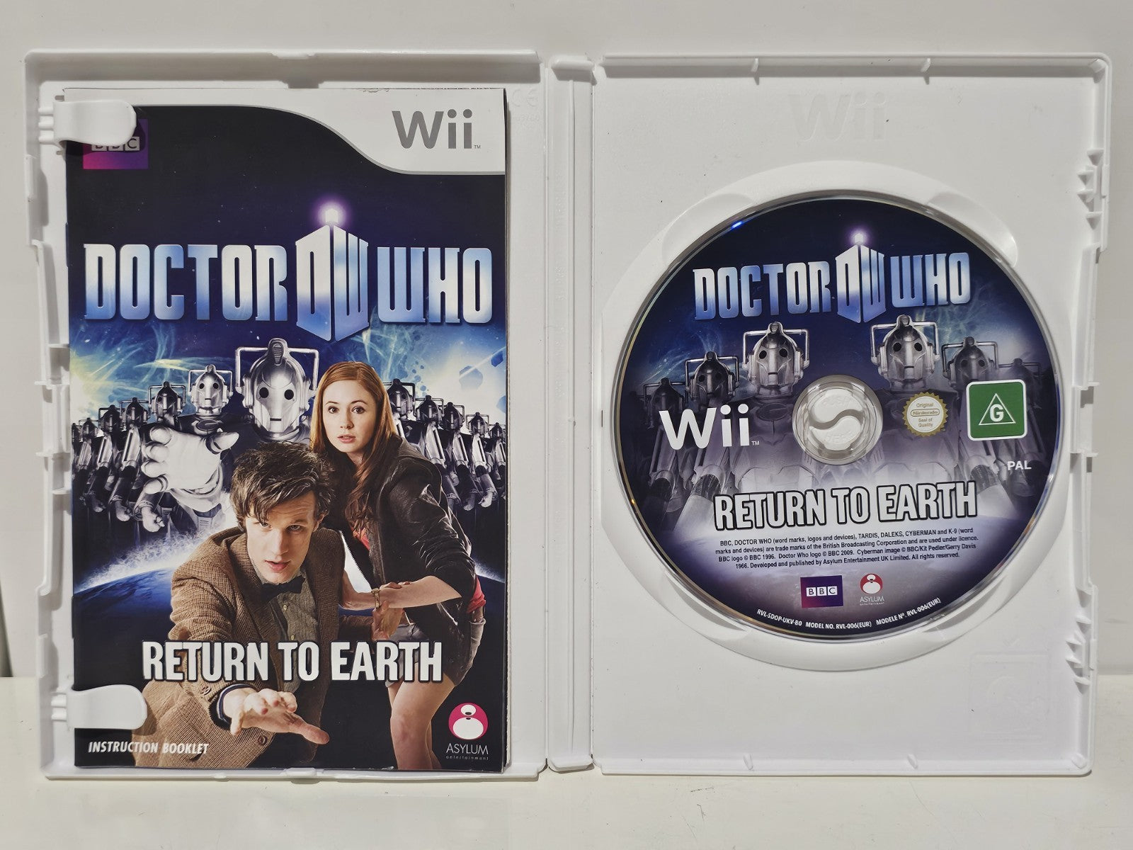 Nintendo Wii Game - Doctor Who Return To Earth - With Manual Retro Exchange Australia
