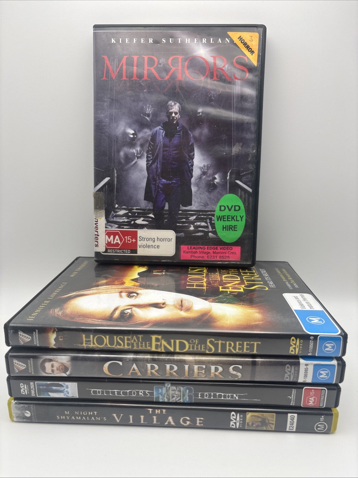 Horror DVD Bundle: The Village, Ring Carriers, Mirrors & House At End Of Street DVD RetroExchange Australia