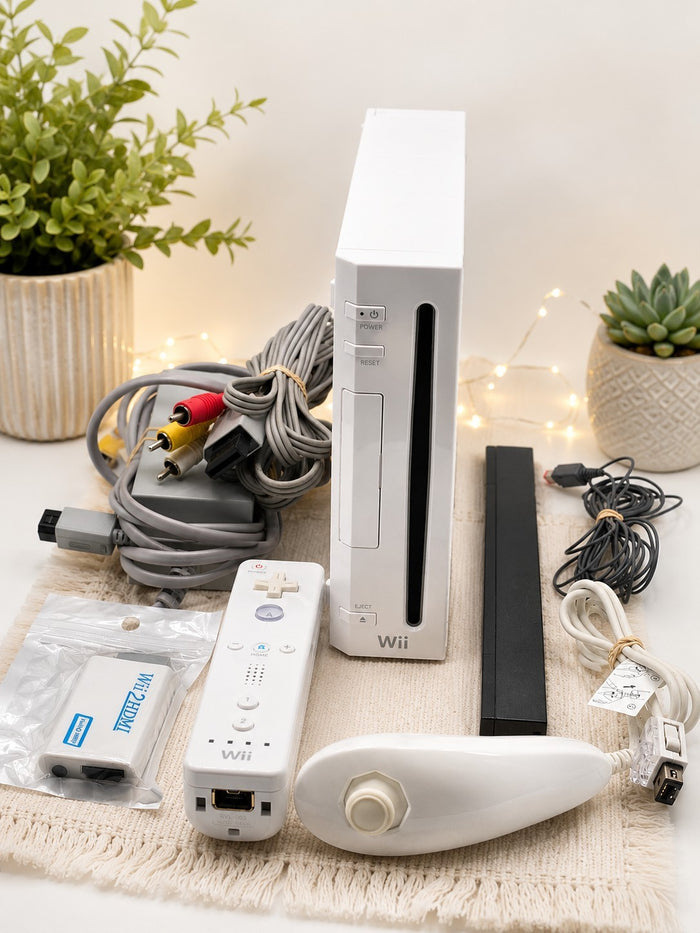 Nintendo Wii Console Bundle | 1 Controller + Nunchuck RVL-001 PAL | HDMI Adaptor Nintendo RetroExchange Australia