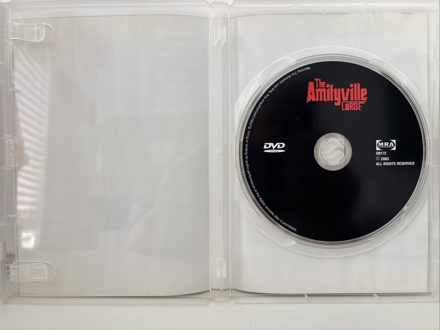 Amityville Curse DVD 1990 Horror Region 4 Retro Exchange Australia