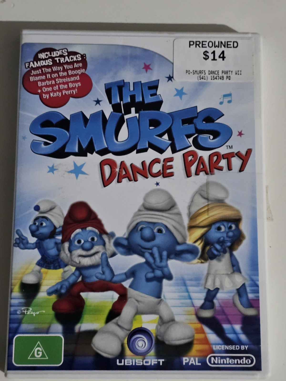 The Smurfs Dance Party - Nintendo Wii PAL Complete Good Condition Game Retro Exchange Australia