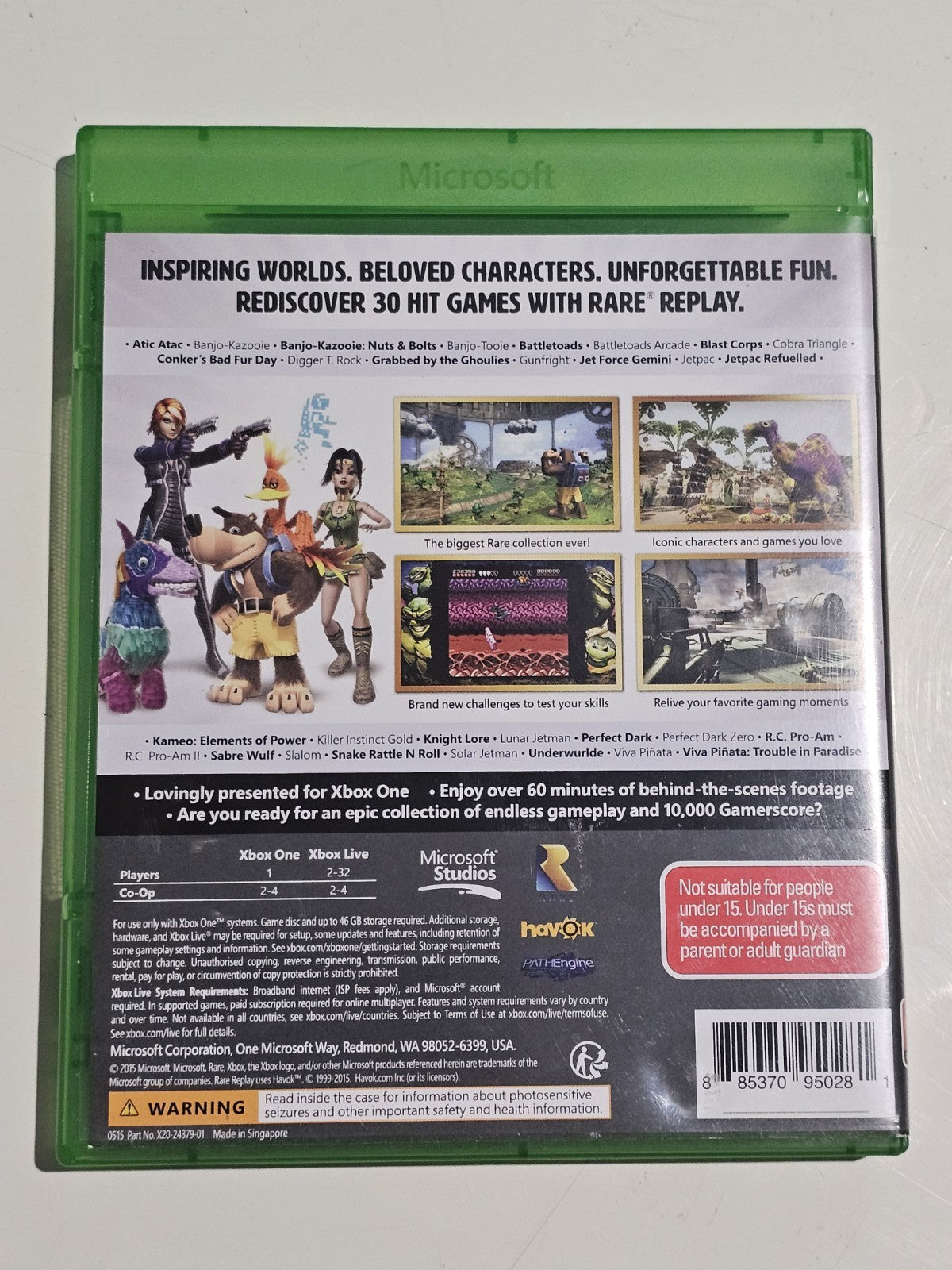 Rare Replay - Microsoft Xbox One Game 30 Hit Games One Epic Collection Retro Exchange Australia