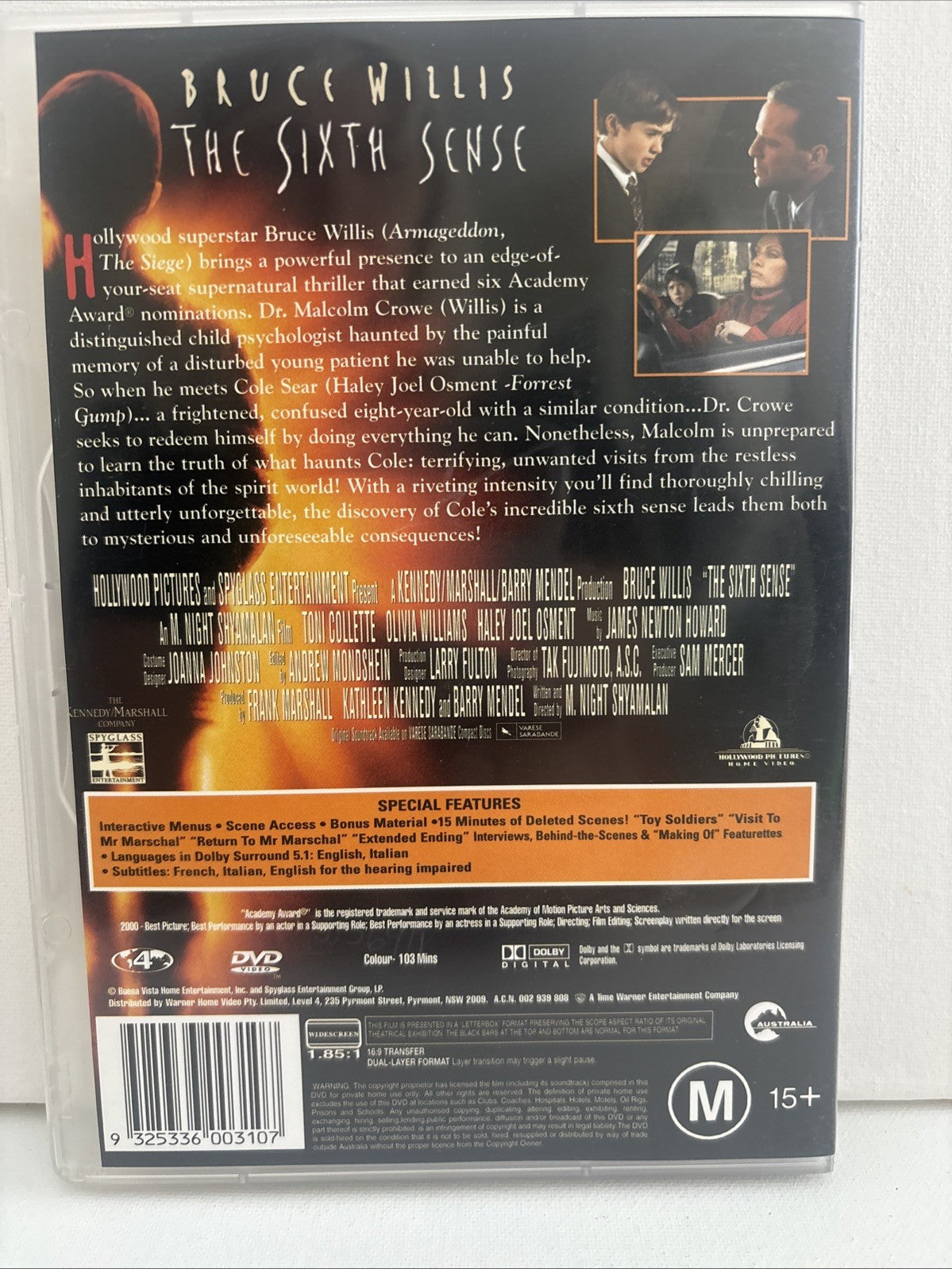 Sixth Sense, the (DVD, 1999) Horror Region 4 DVD RetroExchange Australia