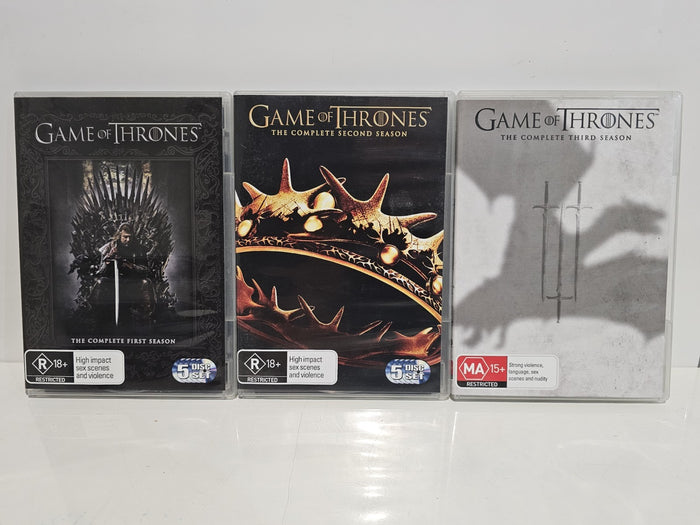 Game Of Thrones : Season 1-3 | (DVD, 2013) Reg 4 | Retro Exchange