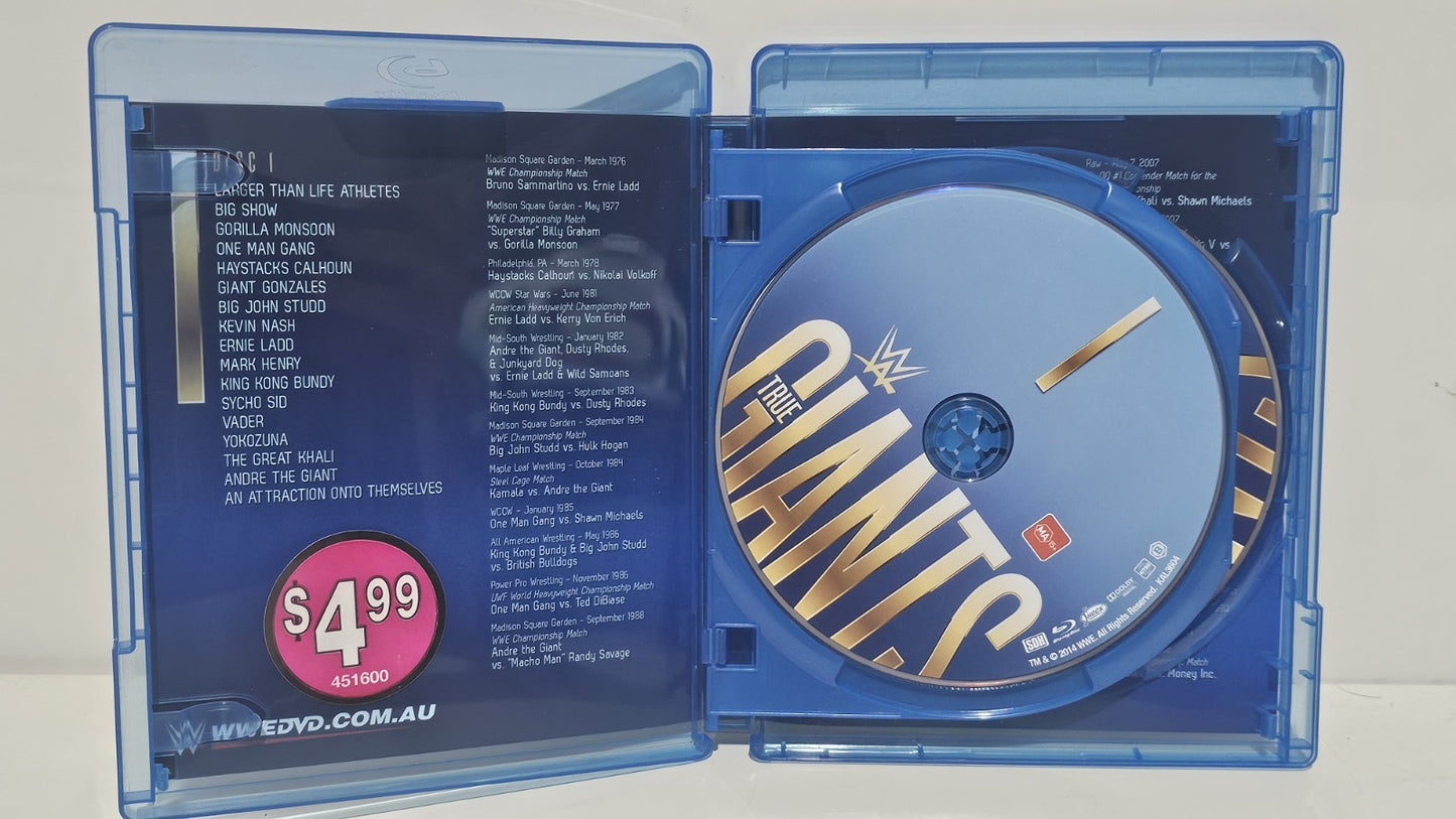 WWE Presents - True Giants Blu-ray [2Disc Set)] Region B Dvd Box Set Retro Exchange Australia