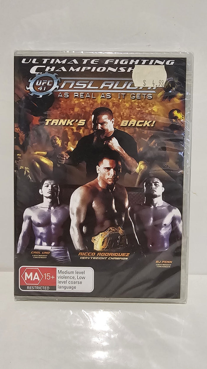 UFC41: Onslaught (DVD, 2004) Mixed Martial Arts Sport Action Event Tournament | Retro Exchange