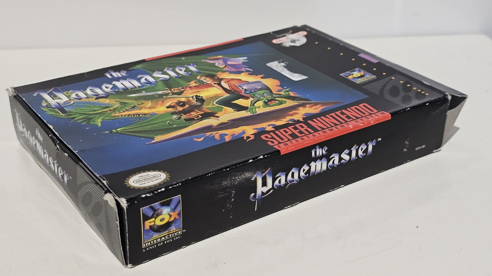 Super Nintendo Game - The Pagemaster (Complete In Box) US Version (No Manual) Retro Exchange Australia