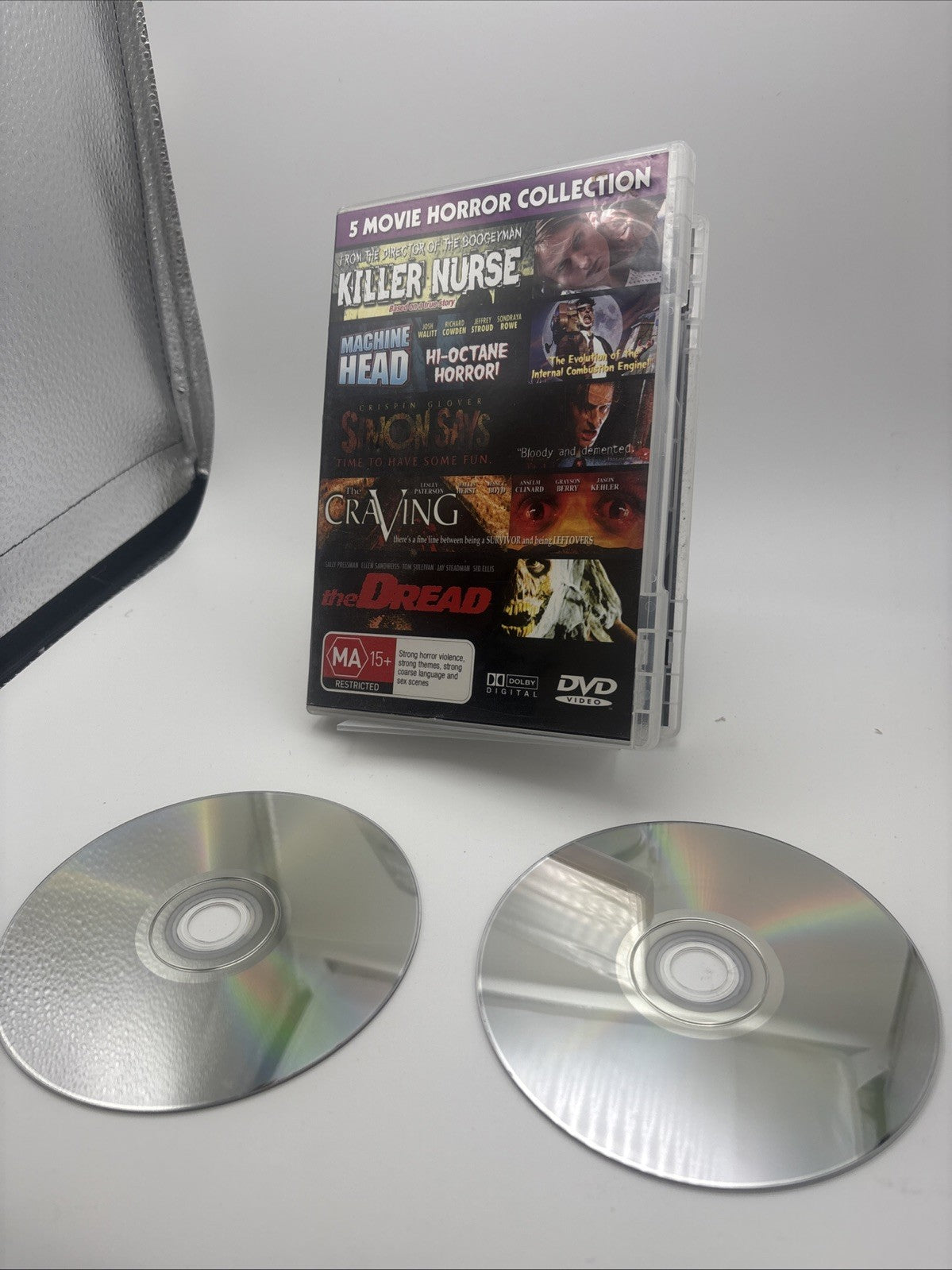 5Movie Horror DVD:Killer Nurse,Machine Head,Simon Says,The Craving,The Dread DVD RetroExchange Australia