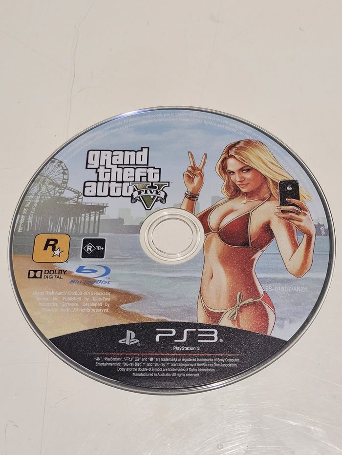 PS3 Grand Theft Auto 5 GTA V PS3 Disc Only - AUS Sony PlayStation 3 Game | Retro Exchange