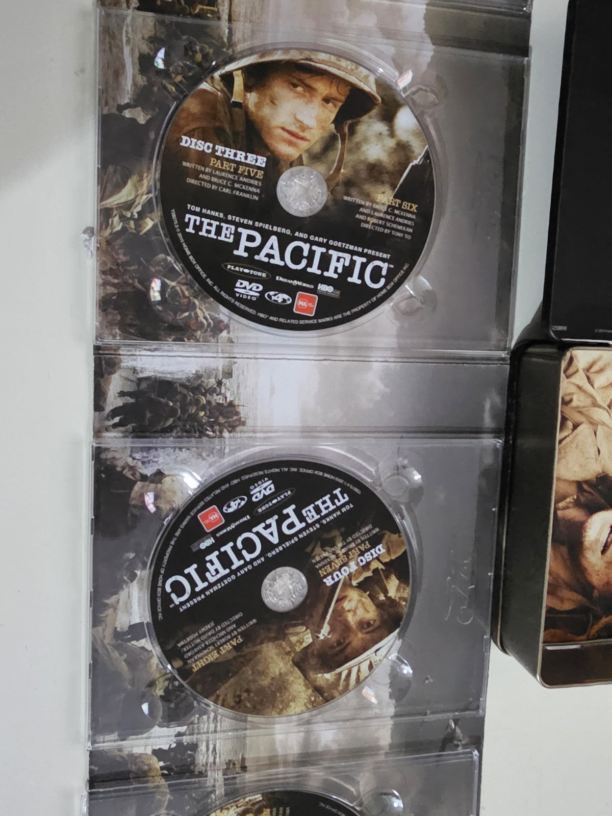 The Pacific Dvds Complete HBO Series Steel Metal Tin Box Set Edition: Region 4 Retro Exchange Australia