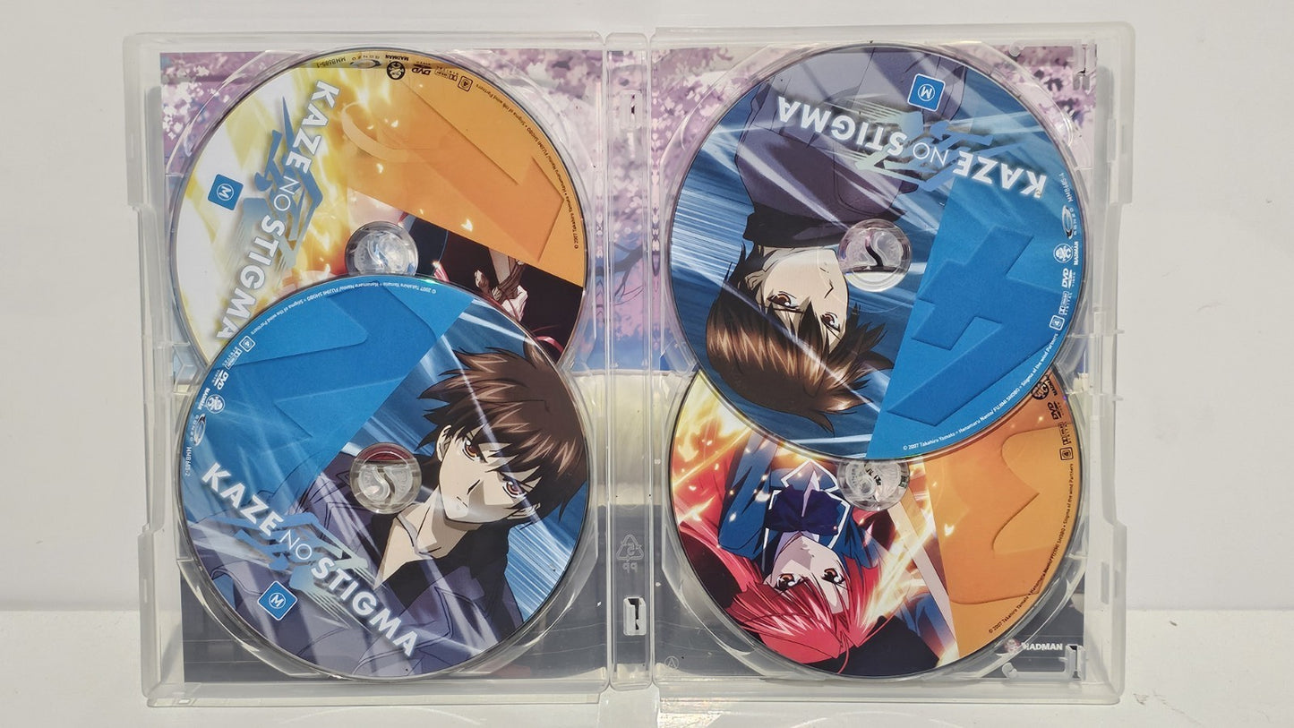Kaze No Stigma (M) Complete Collection DVD 4 Discs Pal Region 4 Oz Seller Dvd Box Set Retro Exchange Australia