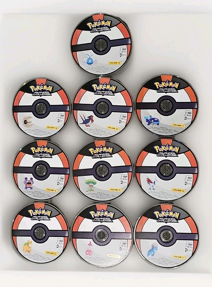 Pokemon Advanced Challenge Season 7 Discs 7.1-7.10 Collection Disc Only Series | Retro Exchange