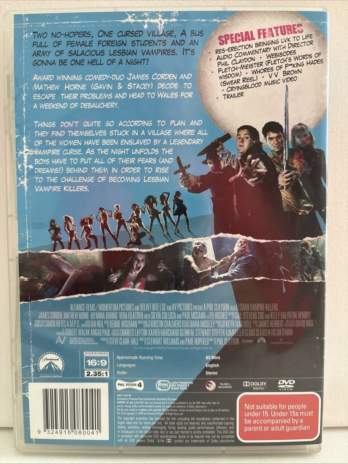 Lesbian Vampire Killers (DVD, 2009) Region4 Retro Exchange Australia