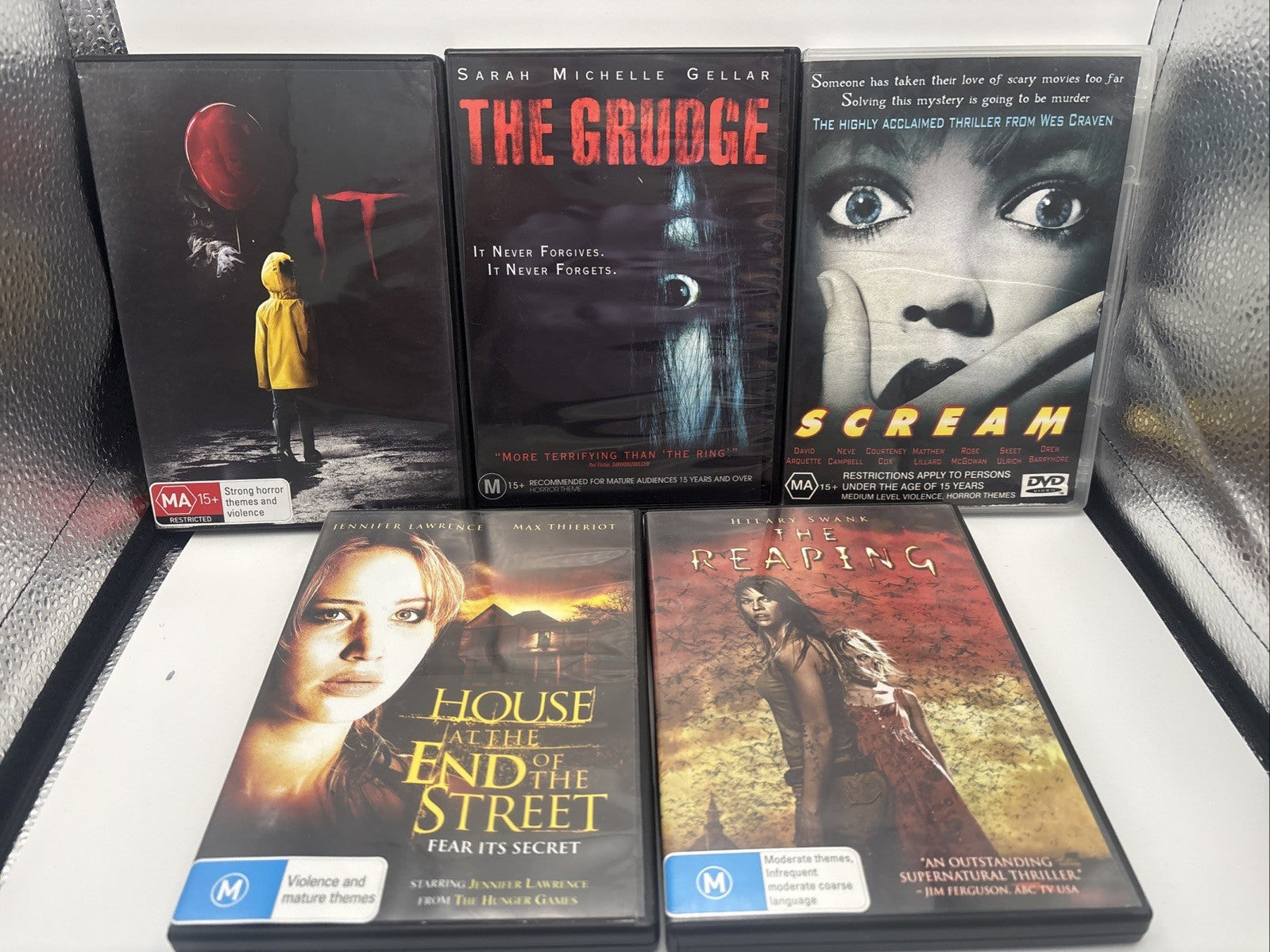 Horror DVD Bundle: Scream, The Grudge, It, The Reaping, House At End Of The St DVD RetroExchange Australia