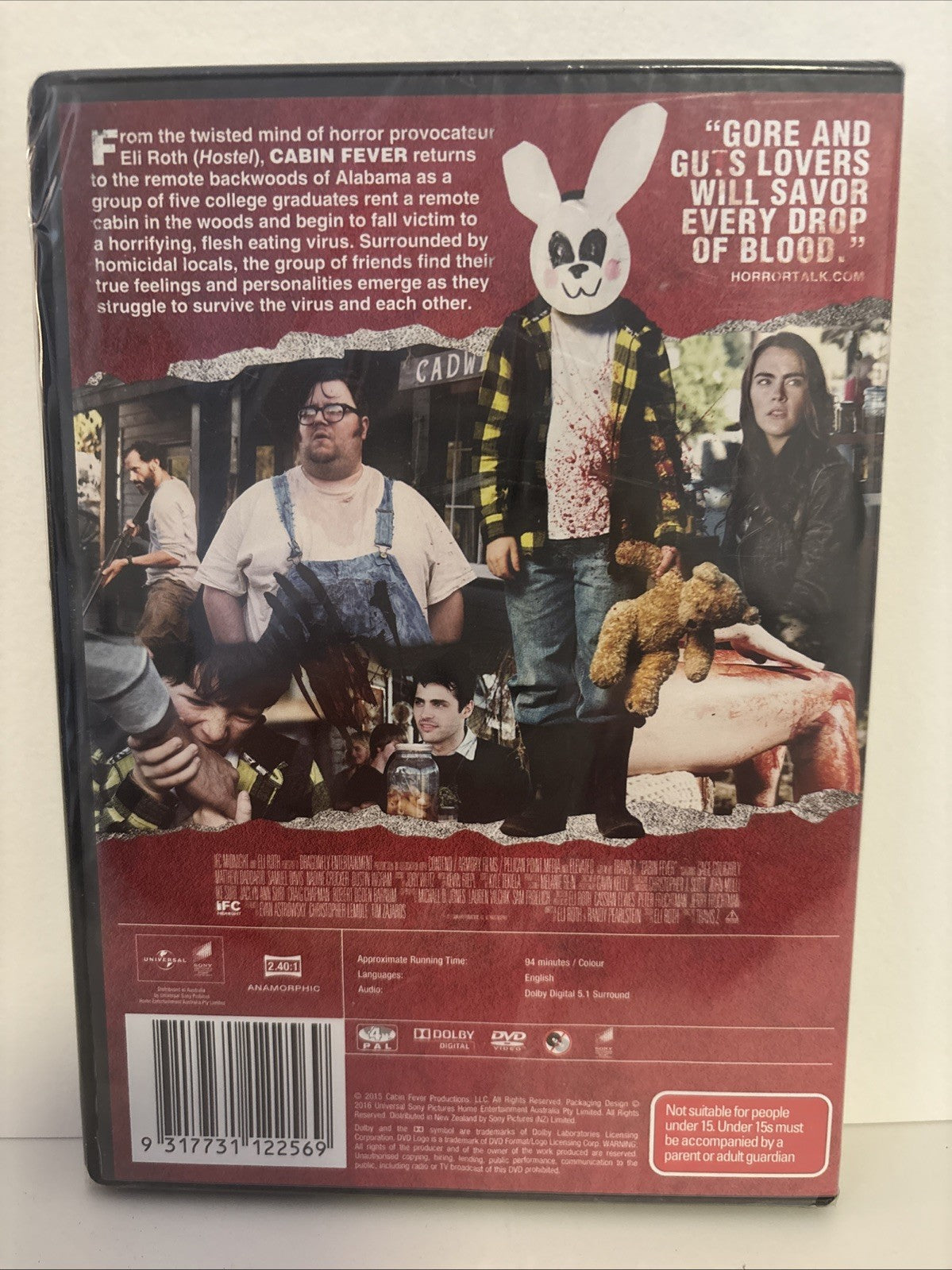 Cabin Fever (DVD, 2016) Brand New Still In Packaging Retro Exchange Australia