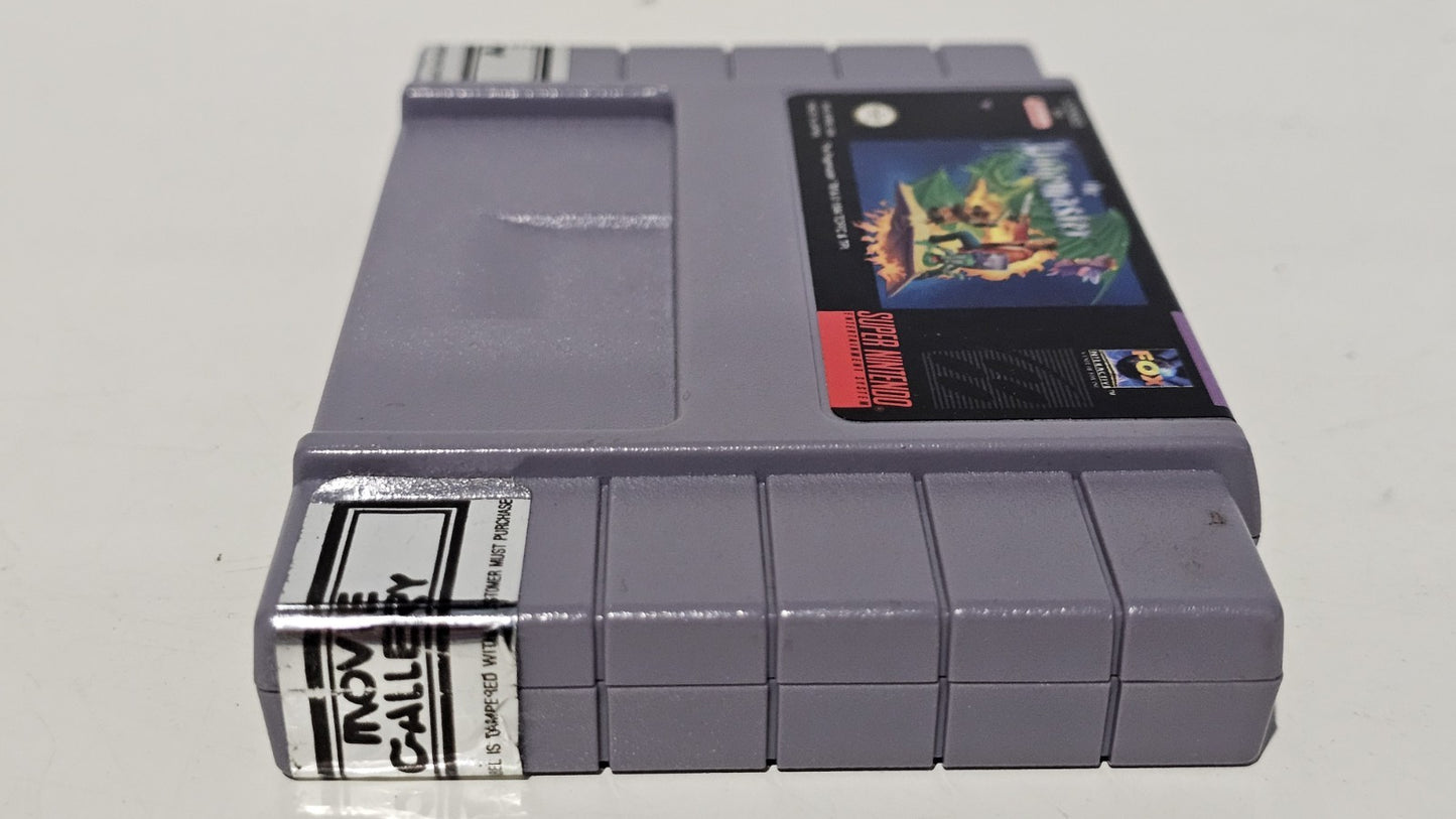 Super Nintendo Game - The Pagemaster (Complete In Box) US Version (No Manual) Retro Exchange Australia