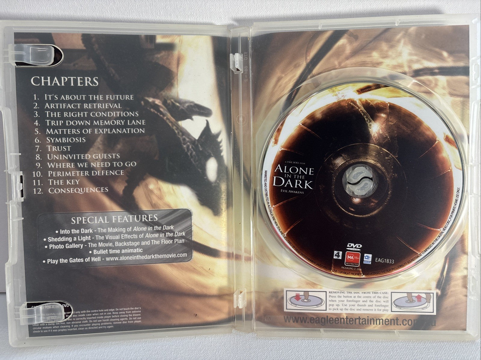 Alone in the Dark (DVD, 2004) Horror Region 4 Retro Exchange Australia