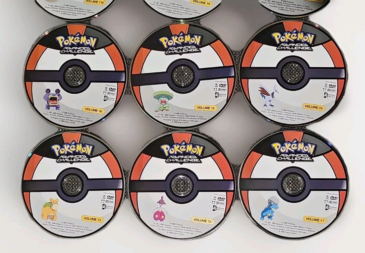 Pokemon Advanced Challenge Season 7 Discs 7.1-7.10 Collection Disc Only Series Dvd Box Set Retro Exchange Australia