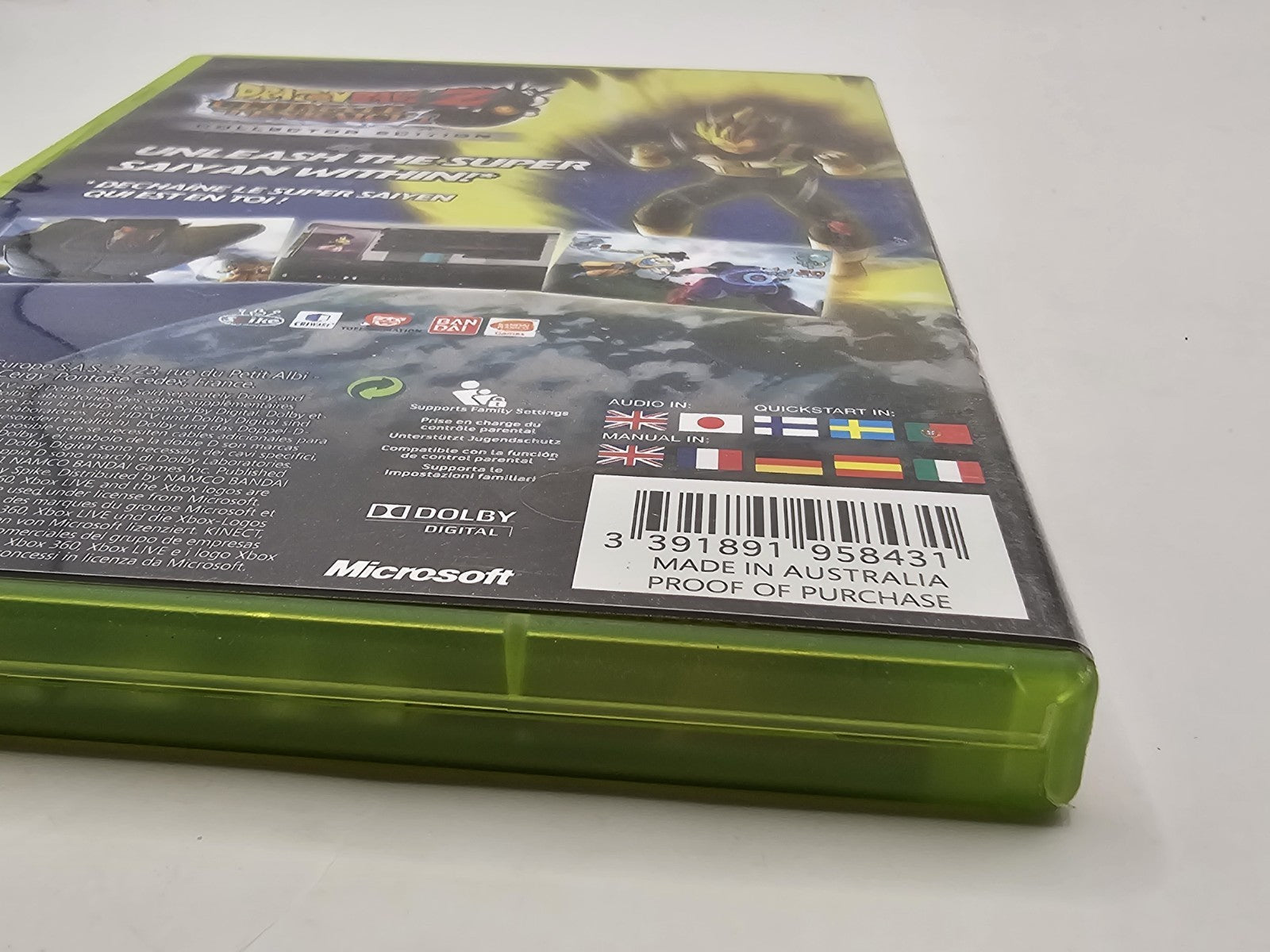 Rare Collectors Edition Dragon Ball Z: Ultimate Tenkaichi - Xbox 360 Game Retro Exchange Australia