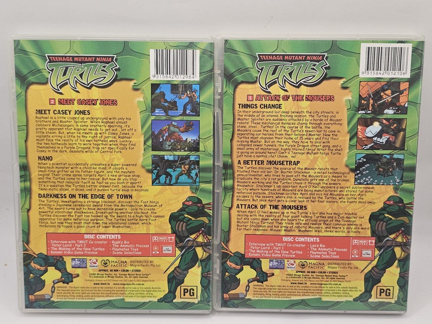 Teenage Mutant Ninja Turtles TMNT | 4 Disc Set | DVD | Region 4 Retro Exchange Australia