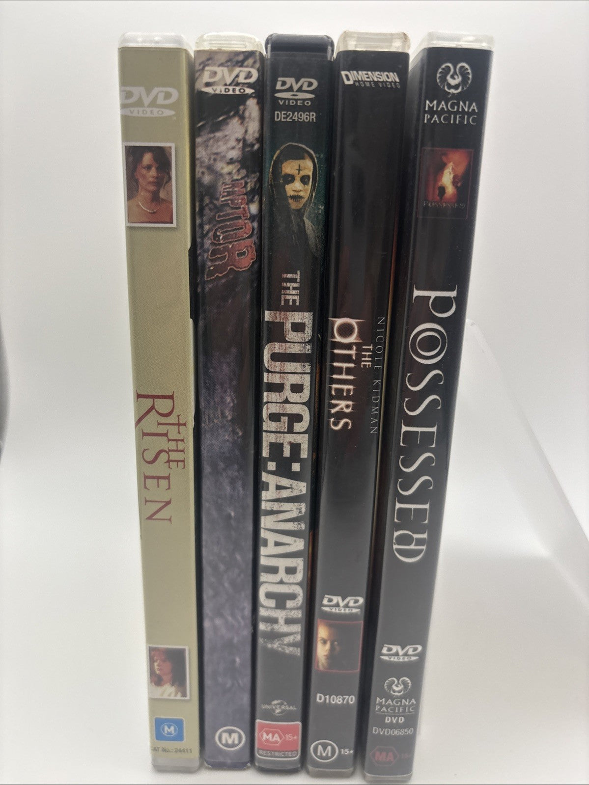 HorrorDVDBundle: The Others, Possessed, Purge:Anarchy, The Risen, Raptor DVD RetroExchange Australia