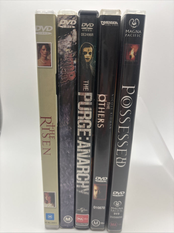 HorrorDVDBundle: The Others, Possessed, Purge:Anarchy, The Risen, Raptor | Retro Exchange