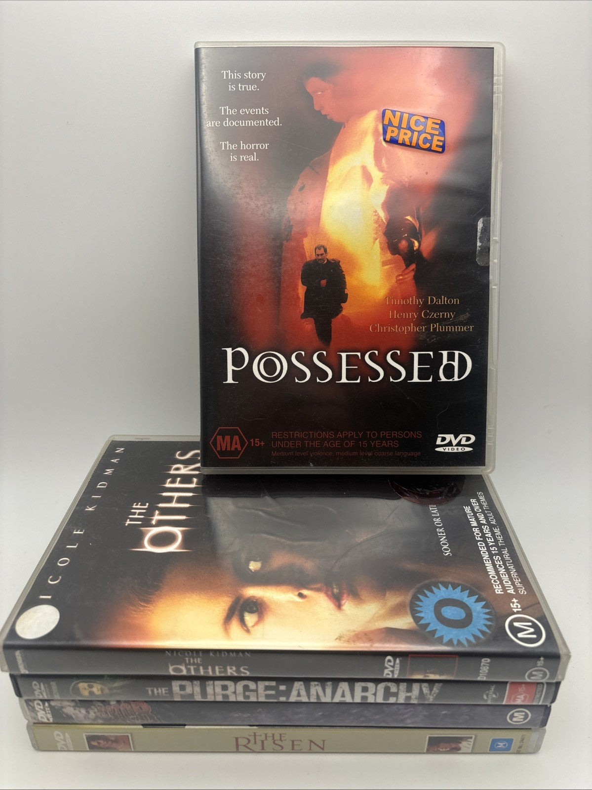 HorrorDVDBundle: The Others, Possessed, Purge:Anarchy, The Risen, Raptor DVD RetroExchange Australia